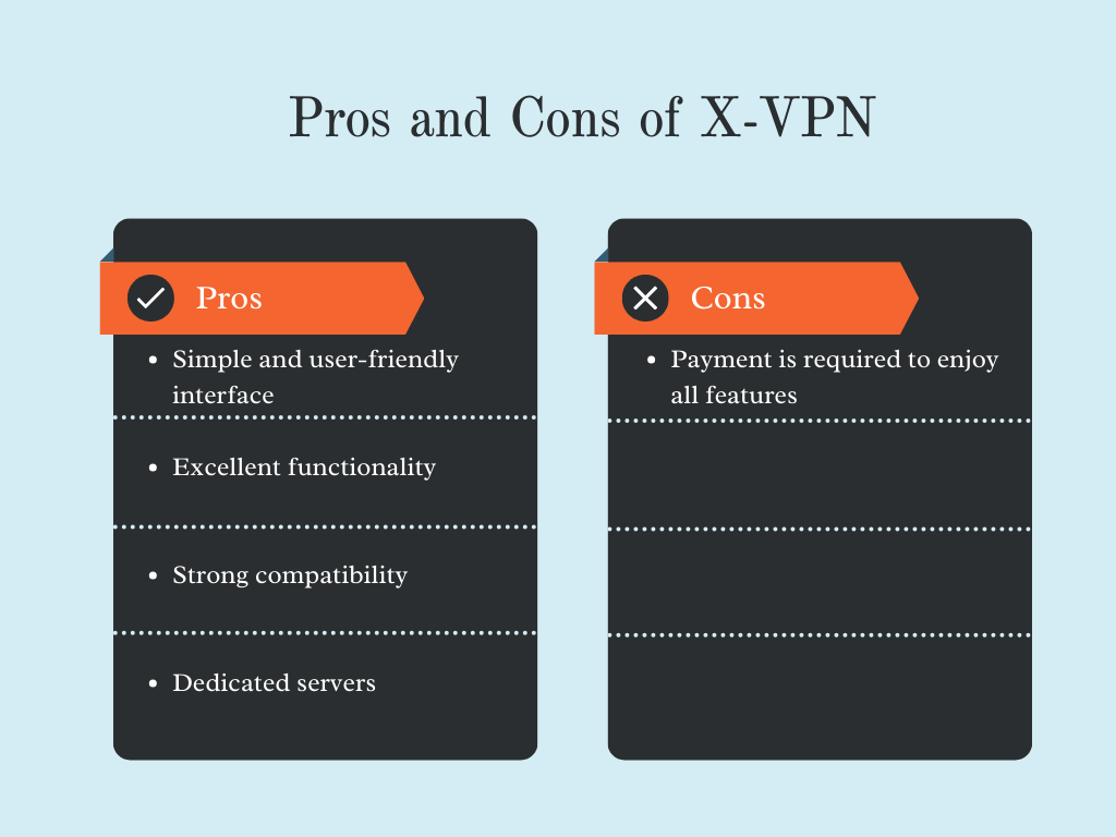 pros and cons of xvpn